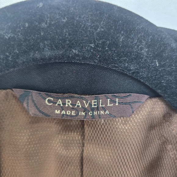 Caravelli‎ Black Blazer Oxford 2B Two Button Suit Jacket Men 38L 32W Classic NWT - Picture 3 of 14